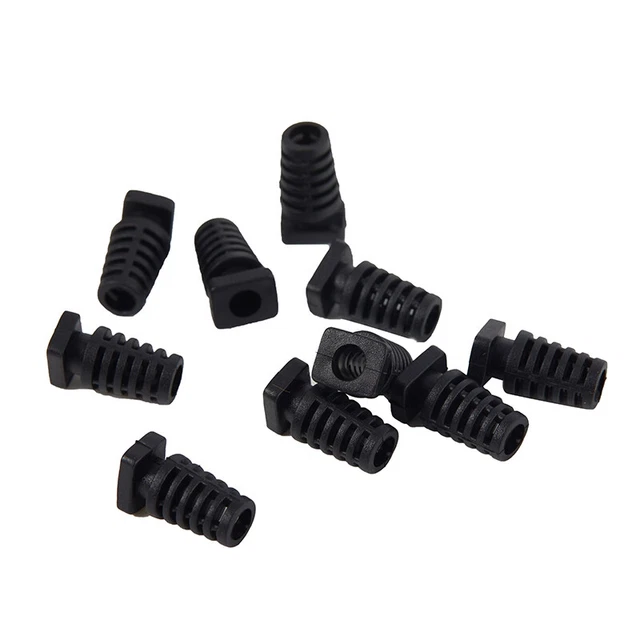 10pcs 4,1 mm Kabelverschrittstecker Gummi -Ablastungskabelschuhschutzschu-DB