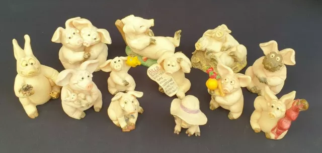 Piggin' Figurines Ornaments Handmade David Corbridge 1993-2000 Sold Individually