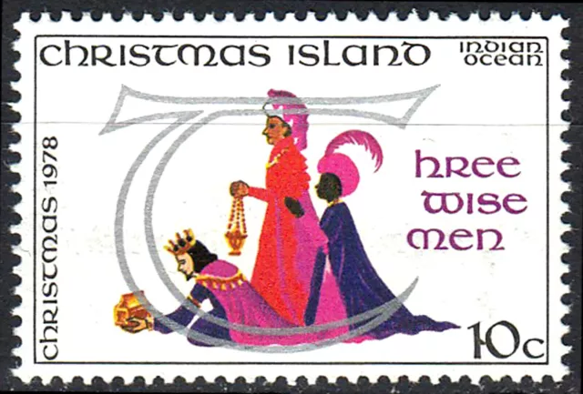 Christmas Island postfrisch MNH Weihnachten 1978 heilige drei Könige Gaben / 44