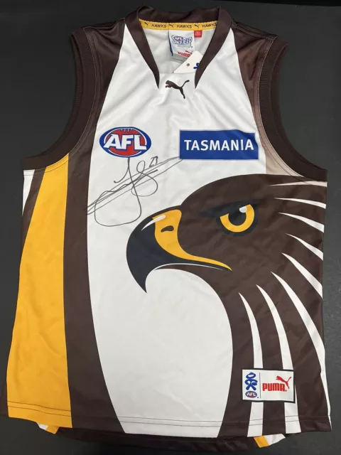 AFL HAWTHORN HAWKS LANCE BUDDY FRANKLIN SIGNED PUMA CLASH GUERNSEY - Grand Final