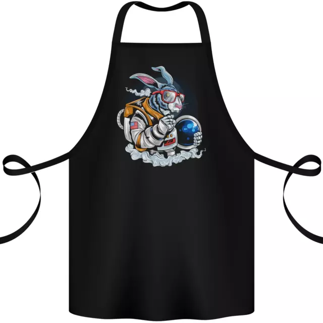 Grembiule Space Bunny Funny Astronaut Space Rabbit Cotone 100% Biologico