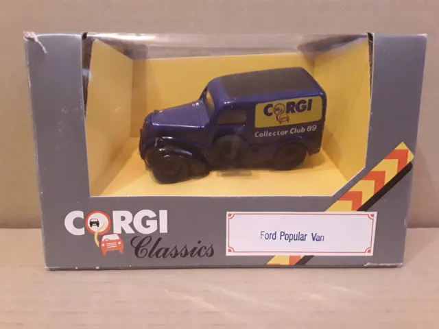 Corgi Classics D980/4 Ford Popular Van Corgi collectors Club good cond FREE POST