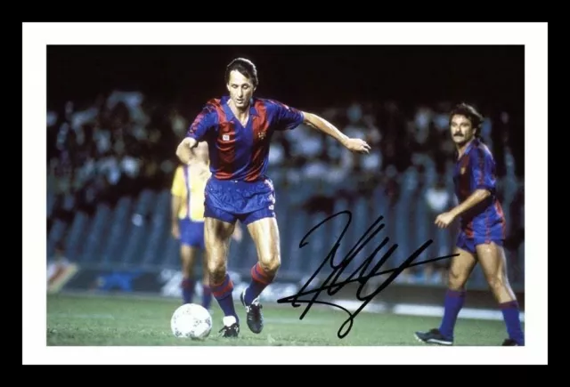 Johan Cruyff - Barcelona Autograph Signed & Framed Photo