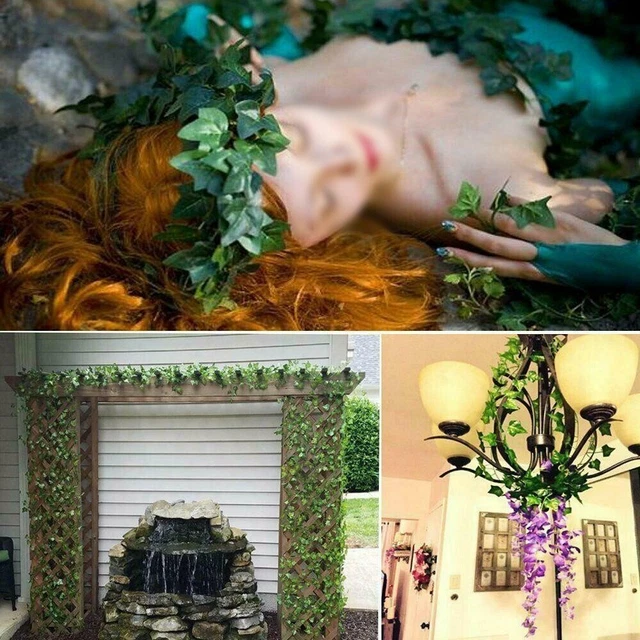 2 Pièces Plantes Artificielles Vertes Suspendues, Lierre
