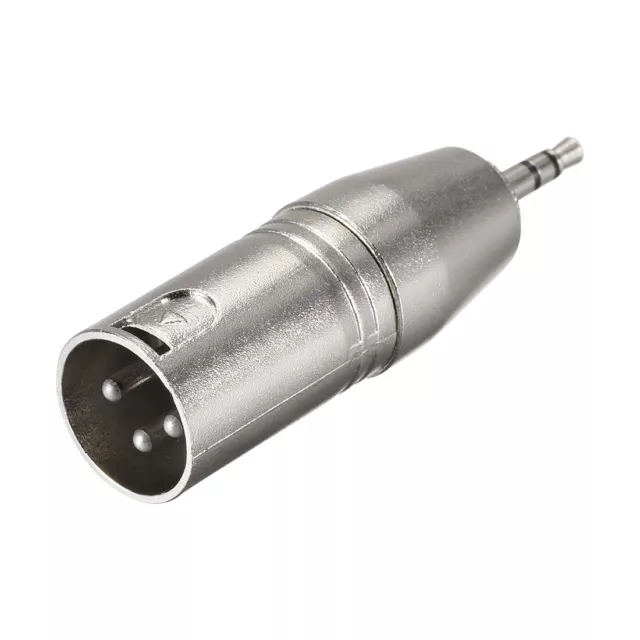 XLR Mâle à 1/8" Mâle TRS Adaptateur Microphone Audio Connecteur Mic