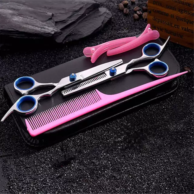 Hairdressing Professional Scissors Barber Salon Hair Cutting Shears Razor Set AU 3