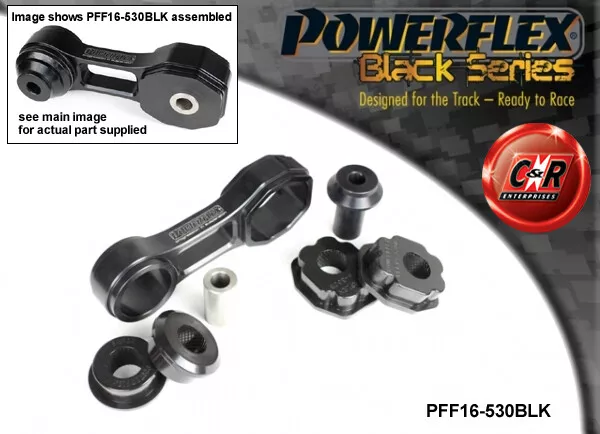 Powerflex Black Low Torq Halterung Rennstrecke Gebrauch Fiat Panda 2WD (03-12)