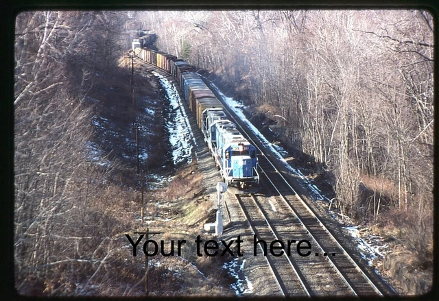 p770 Orig Slide Boston & maine 303 Plus 2 at Schagticoke, NY 12-78