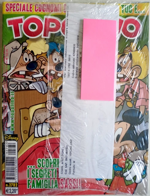 TOPOLINO N°2782 BLISTERATO Per Abbonati- F EUR 12,00 - PicClick IT