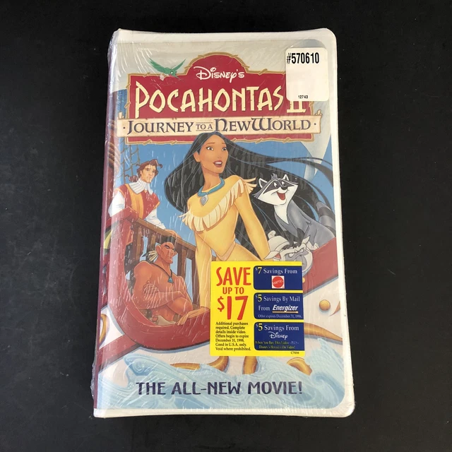 Walt Disney Pocahontas II Journey to a New World VHS Tape Clamshell NEW
