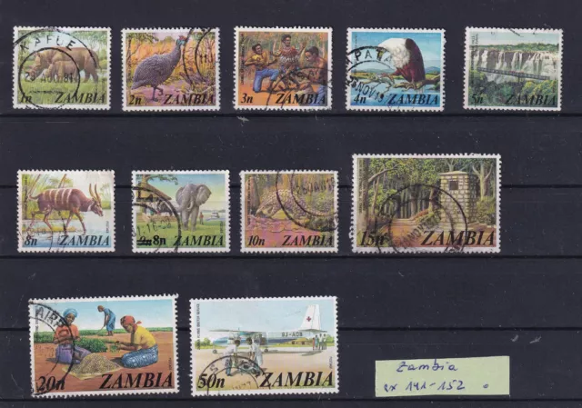 Sambia / Zambia - Sammlungsauflösung - ex Mi. 141-152 o