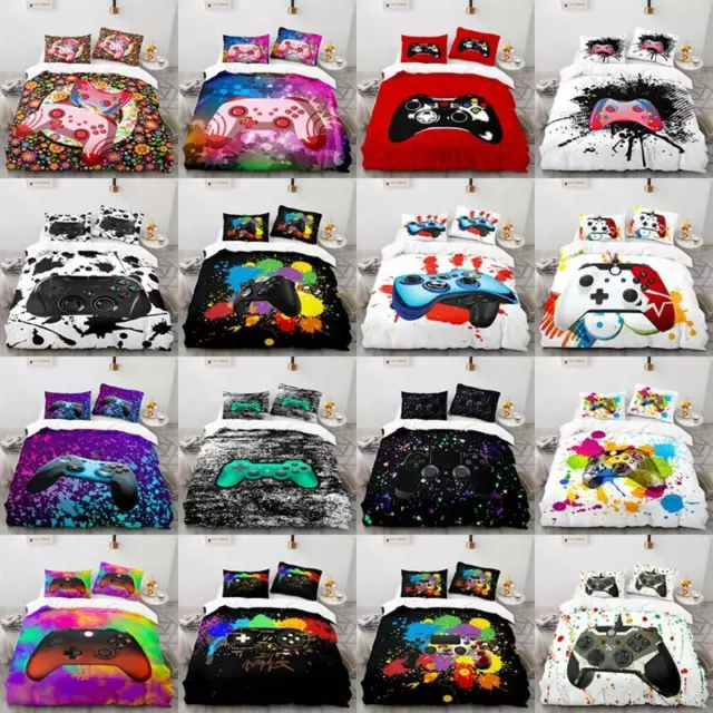 Gamepad Doona Quilt Duvet Cover Set Pillowcase Single Double Queen King Size Bed