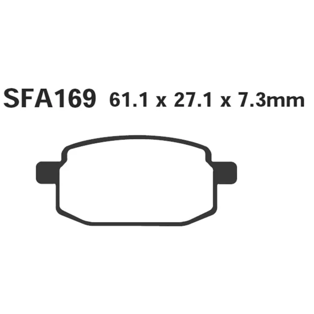 EBC Paire De Plaquette de Frein Sfa For Yamaha Fly One 150 SFA169