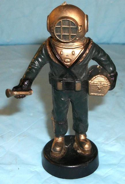 Deep Sea Diver V Hartz Aquarium Bubbler Decoration 1972 NR