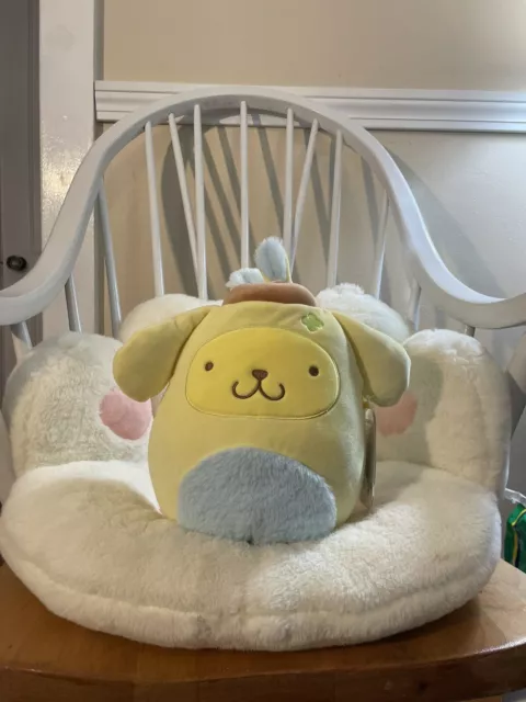 SQUISHMALLOW KELLYTOY PLUSH Sanrio Pompompurin 8" Easter 2024 NWT NEW