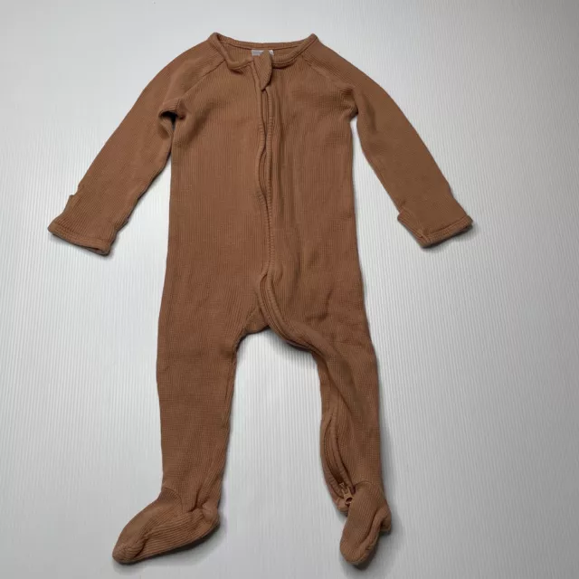 Girls,Boys size 0, Target, organic cotton blend zip coverall / romper, GUC