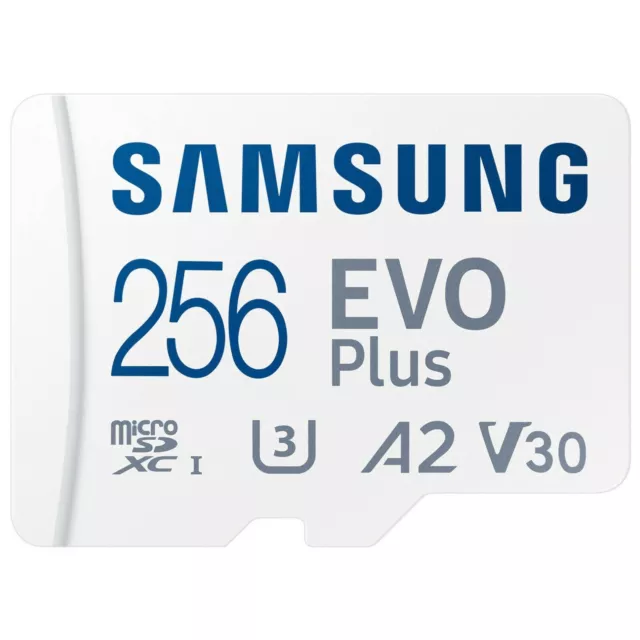SAMSUNG - Carte Mémoire EVO Plus 256 Go class 10 Format Micro SD SDXC : 130 MB/s