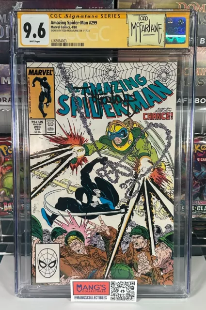 Amazing Spider-Man #299 CGC 9.6 SS Signed by Todd McFarlane Custom Label