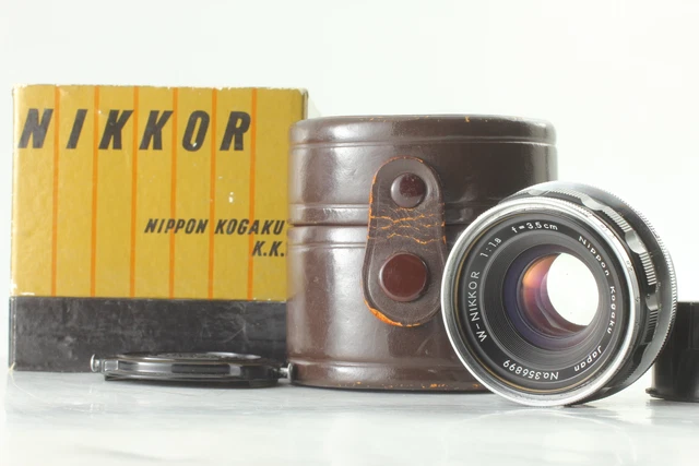 [Near MINT IN CASE] NIKON W-NIKKOR 3.5cm 35mm F/1.8 Nippon Kogaku From Japan