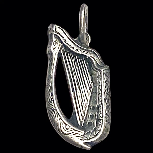 Pendentif Harpe En Argent Massif Toulhoat - Style Celtique Breton - Neuf Avec étiquettes