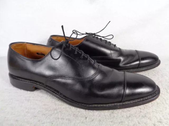 Allen Edmonds Park Avenue Oxfords Shoes Mens US 13 A 5615 Black Leather Cap Toe