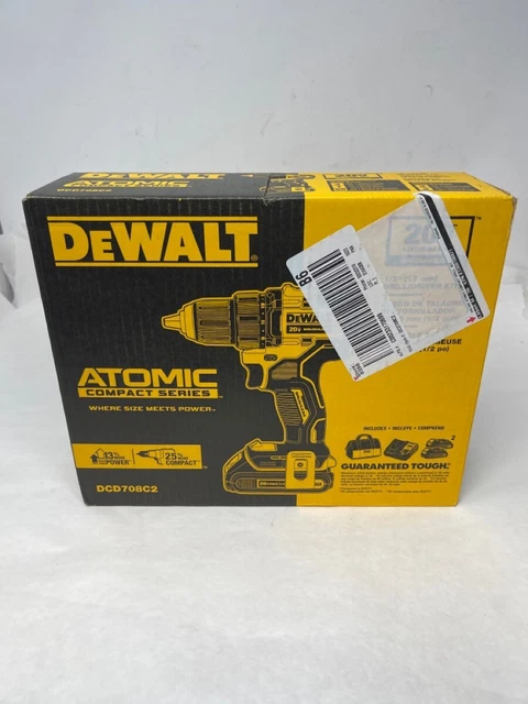 DEWALT DCD708C2 ATOMIC 20V 1/2" DRILL KIT (ye-nkb) (PSH021662)