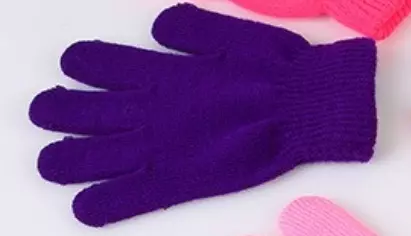 New Muslim Warm Knitted Children's Gloves For Autumn And Winter Multiple Colors