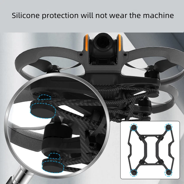Protezione Per Elica DJI Avata 2 – Paraurti In TPU E Carbonio (verde) – Antigraffio E Antiurto