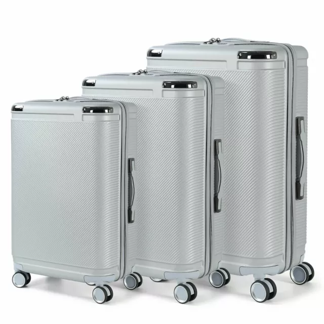 Luggage 3 Piece Set Suitcase Spinner Hardshell Lightweight TSA Lock 20/24/28 in