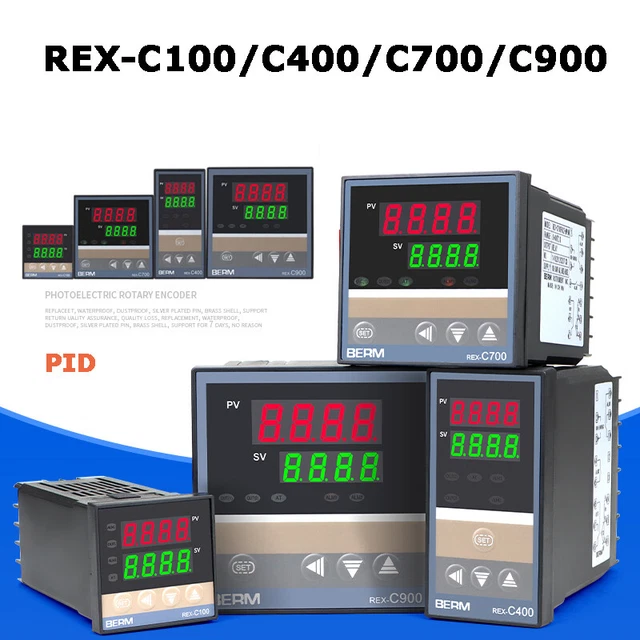 REX-C100/C400/C700/C900 Digital Alarm PID Temperature Controller AC 100-240V