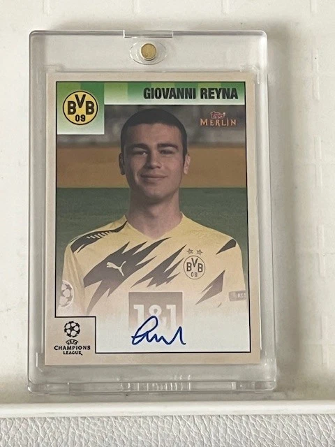 2021 Topps Giovanni Reyna 直筆サインカード レイナ① 2021-22 GIOVANNI REYNA Topps Merlin Heritage 98 Red Autographed