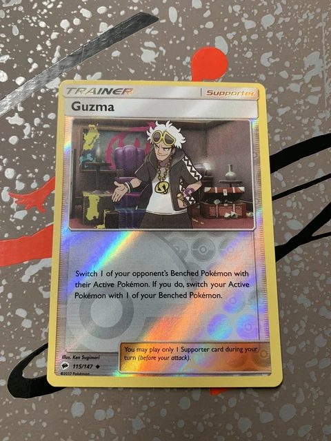 Guzma - 115/147 - Reverse Holo - Burning Shadows - NM