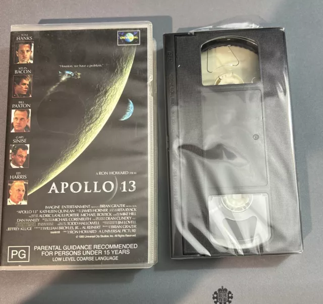 Apollo 13 VHS Tom Hanks Video Cassette Tape PAL  PG 1995 Sealed  VHS Rare As