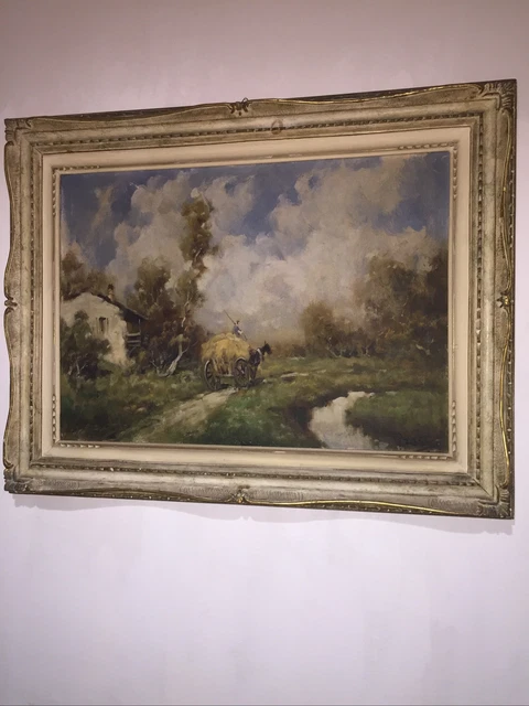 Dipinto olio su tela inizio 900 Michael Gress