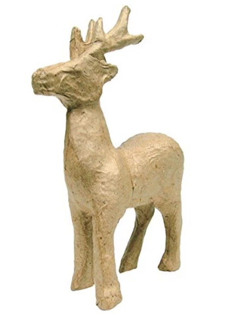 Estatuilla de papel maché Decopatch renos de 4,5