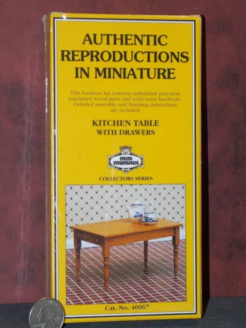 Dollhouse Miniature Wood Kitchen Table Kit 1:12 one inch scale W3 Mini Mundus