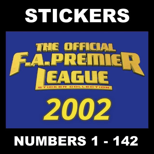 Swap stickers, checklist and photos for album Merlin F.A. Premier League 2001-2002 Mini Stickers