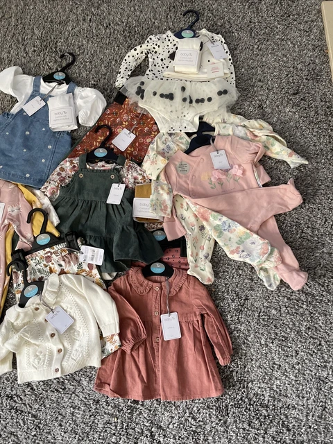 baby girl clothes 0-3 months bundle new