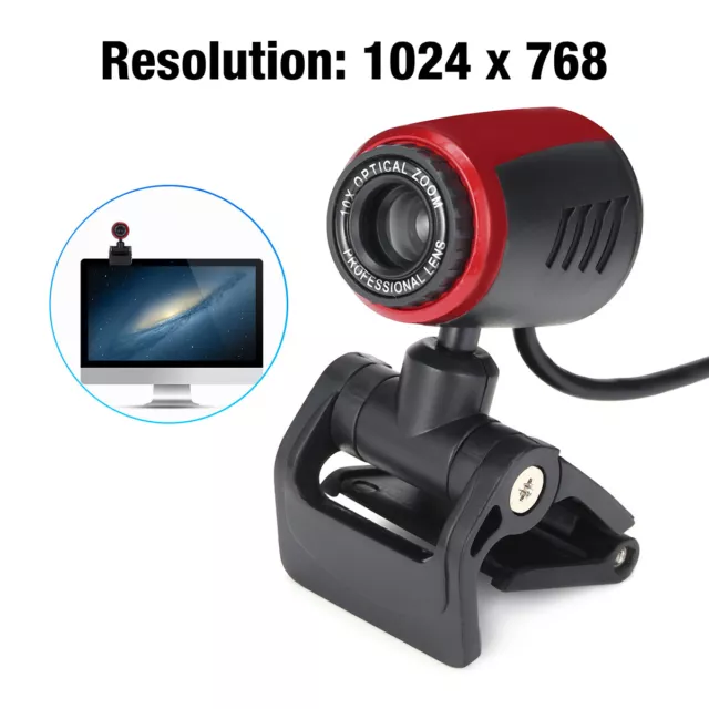 HD 1080P Webcam USB Computer Web Camera With Microphone For PC Laptop Desktop US