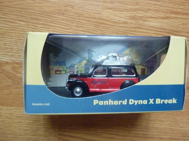 La Panhard Dyna Z L'Arrêt Au Café 1/43 Altaya