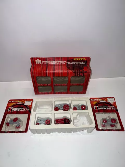 ERTL International Harvester Historical Toy Tractor Set Titan IHC Farmall DieCas