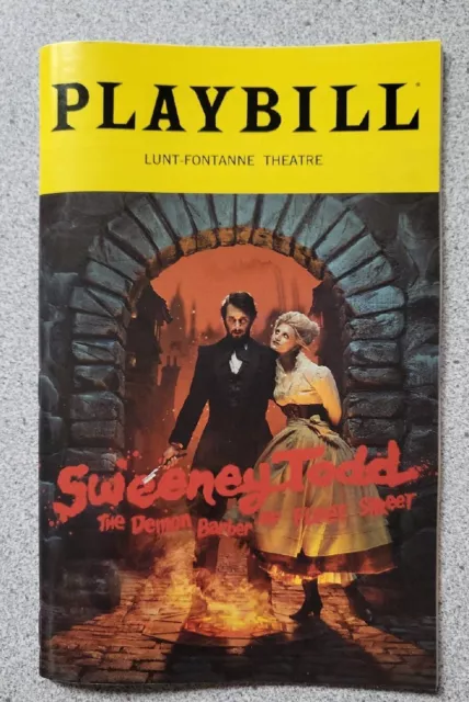 May 2023 SWEENEY TODD Lunt-Fontanne THEATRE NYC Broadway Playbill : Josh Groban