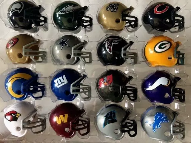 NFL Mini American Football Helmet Mini Team Helmet Riddell Pocket Size Loose New