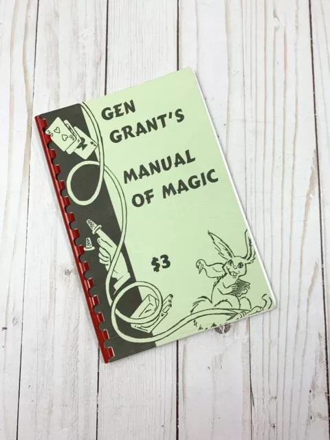 Gen Grant’s Manual Of Magic Vintage Magic Book Paperback