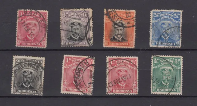 BSAC Rhodesia KGV Admiral Unchecked Collection Of 8 FU BP8897