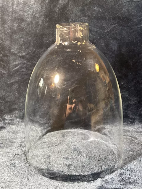 Vintage 7.5" Hurricane Oil Lamp Candle Holder Replacement Glass Shade Globe