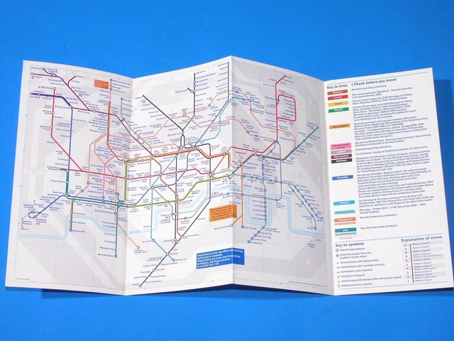 LONDON UNDERGROUND TUBE Map November 2007 Portrait Of John Hough Mint ...