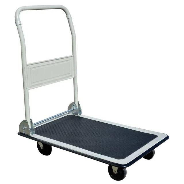 Pro-Series Platform Truck 330Lb Load Capacity+1-Tier+Folding+Caster Wheels+Steel