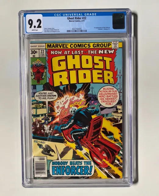 Ghost Rider #22 (February 1977 Marvel Comics) 1st Enforcer CGC 9.2