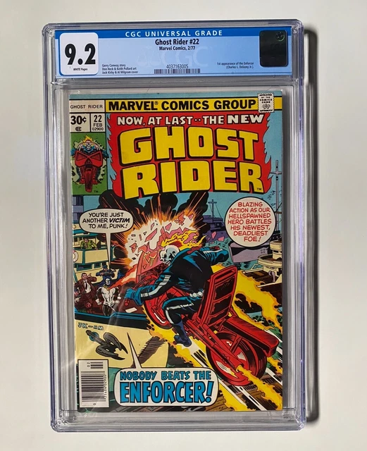 Ghost Rider #22 (February 1977 Marvel Comics) 1st Enforcer CGC 9.2